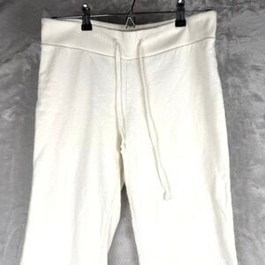 Brandy Melville Cream Wide Leg Sweatpants Drawstring Waist Comfort Fit